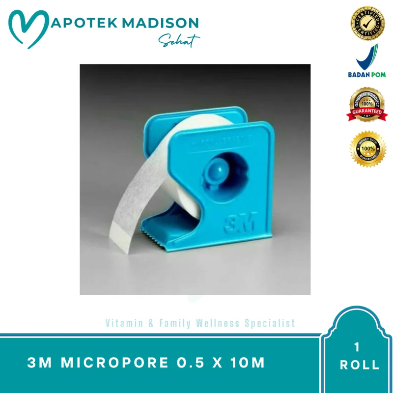 3M MICROPORE 0.5 X 10M 1 ROLL
