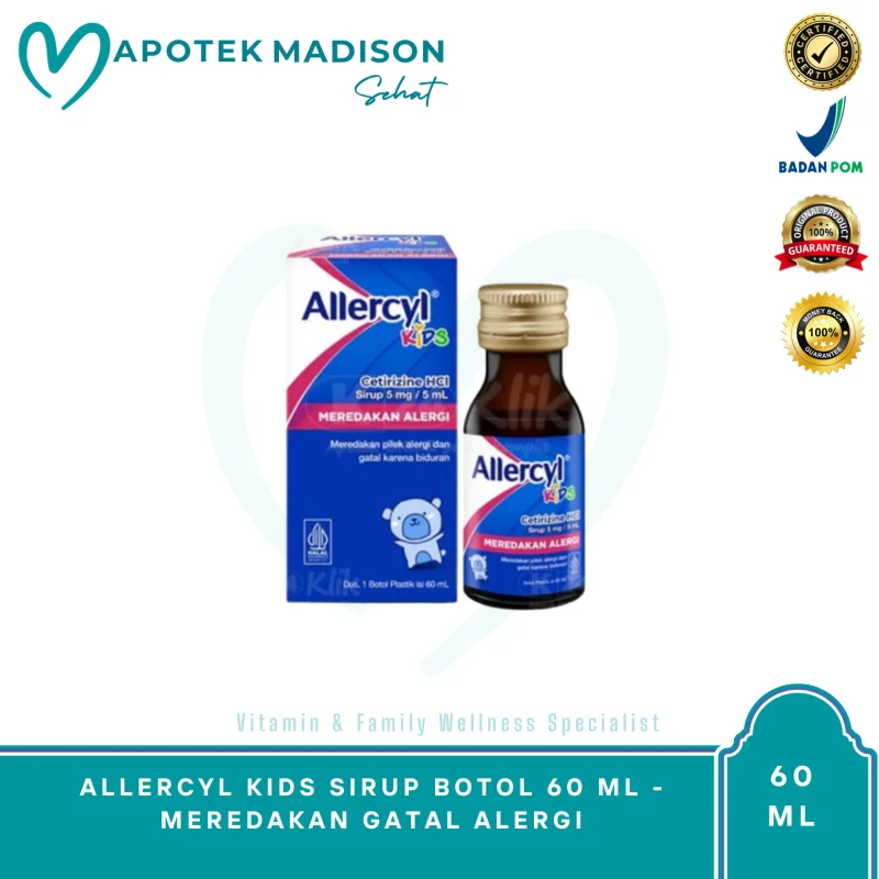 ALLERCYL KIDS SIRUP 5MG/5ML BT 60 ML