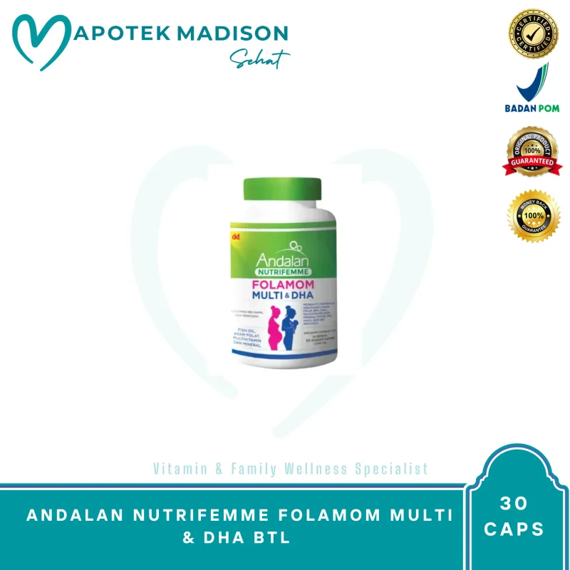 ANDALAN NUTRIFEMME FOLAMOM MULTI & DHA BTL 30 CAPS