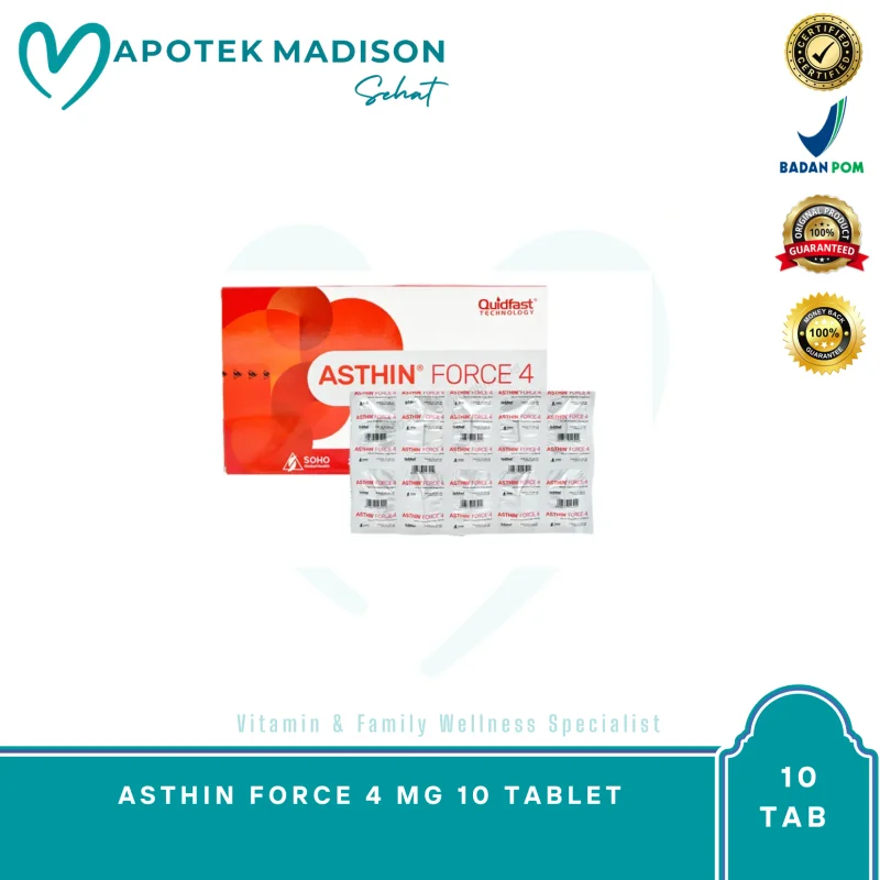 ASTHIN FORCE 4 MG BOX 2 STR @10 TABLET
