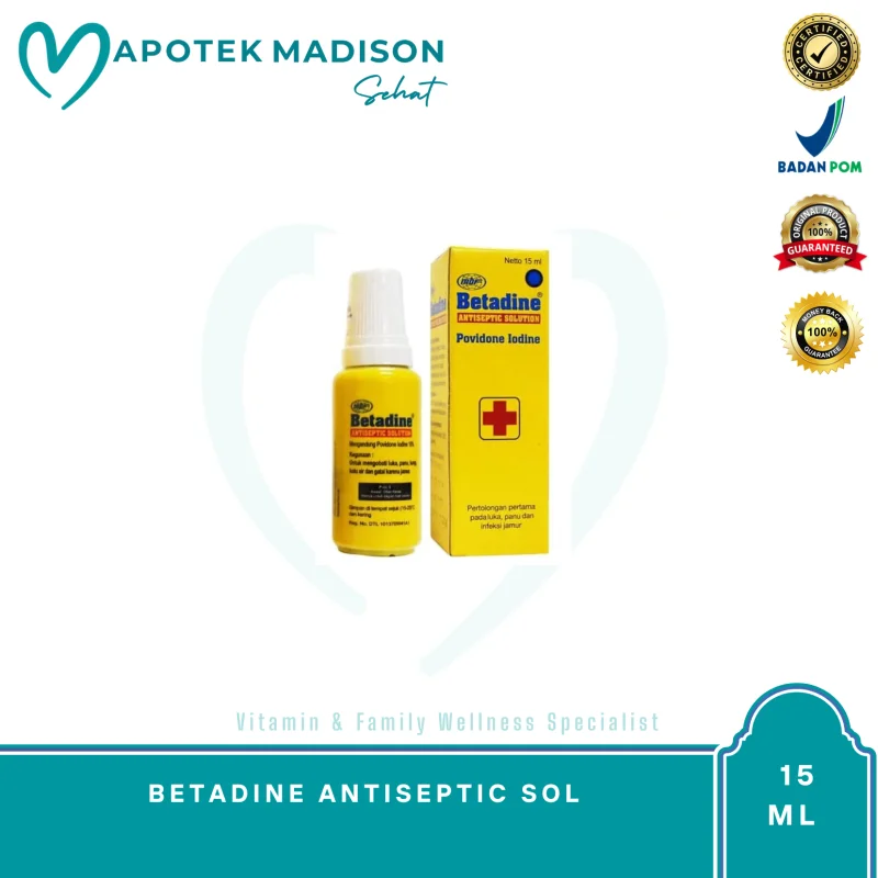BETADINE ANTISEPTIC SOL 15 ML