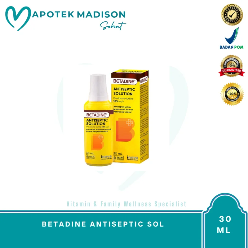 BETADINE ANTISEPTIC SOL 30 ML