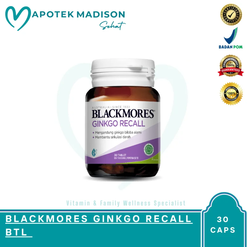 BLACKMORES GINKGO RECALL BTL 30 TAB