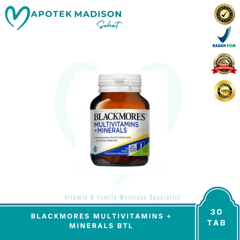 BLACKMORES MULTIVITAMINS + MINERALS BTL 30 TAB