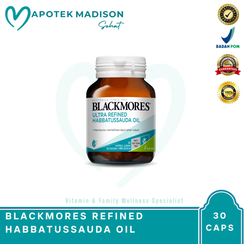 BLACKMORES ULTRA REFINED HABBATUSSAUDA OIL BTL 30 CAP