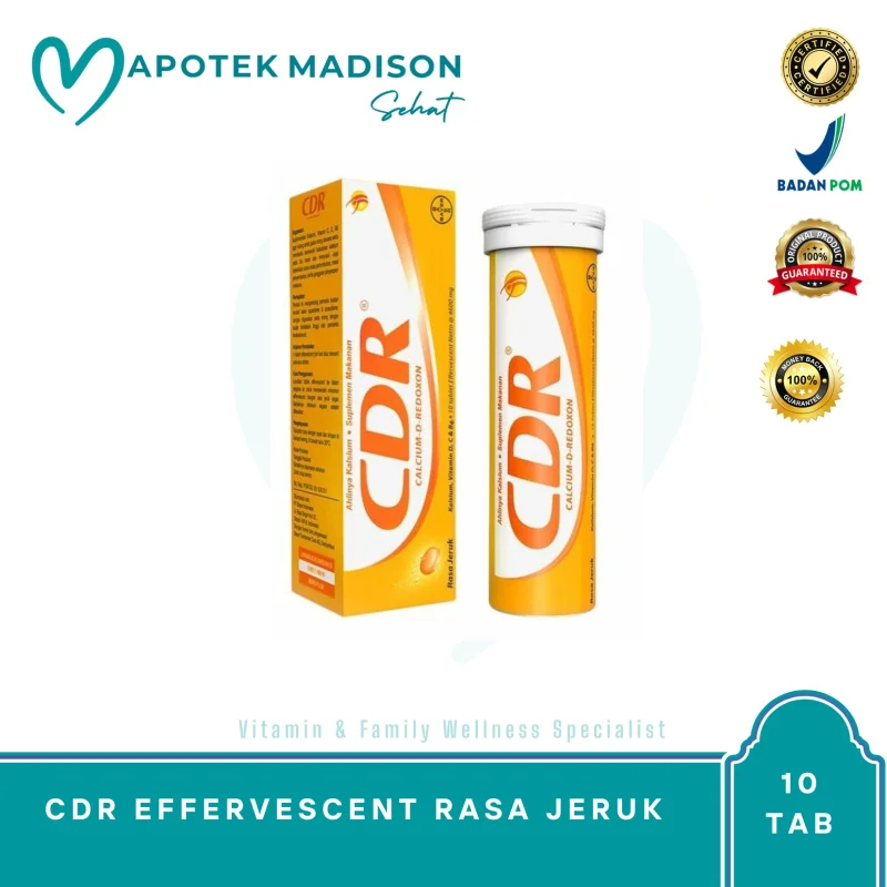 CDR EFFERVESCENT RASA JERUK TUB EFF @ 10 TAB