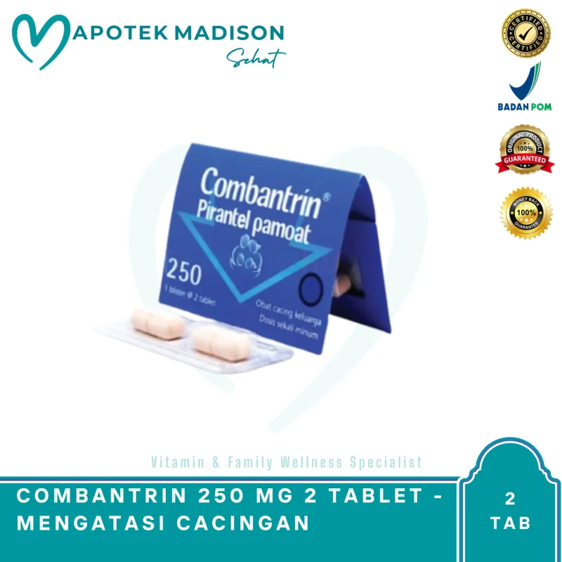 COMBANTRIN 250 MG BOX 25 STR @ 2 TAB