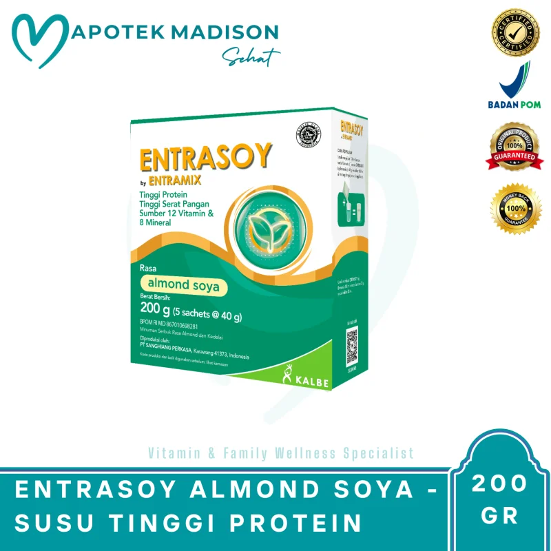 ENTRASOY BY ENTRAMIX ALMOND SOYA BOX 40 GR BOX 5 SCHT