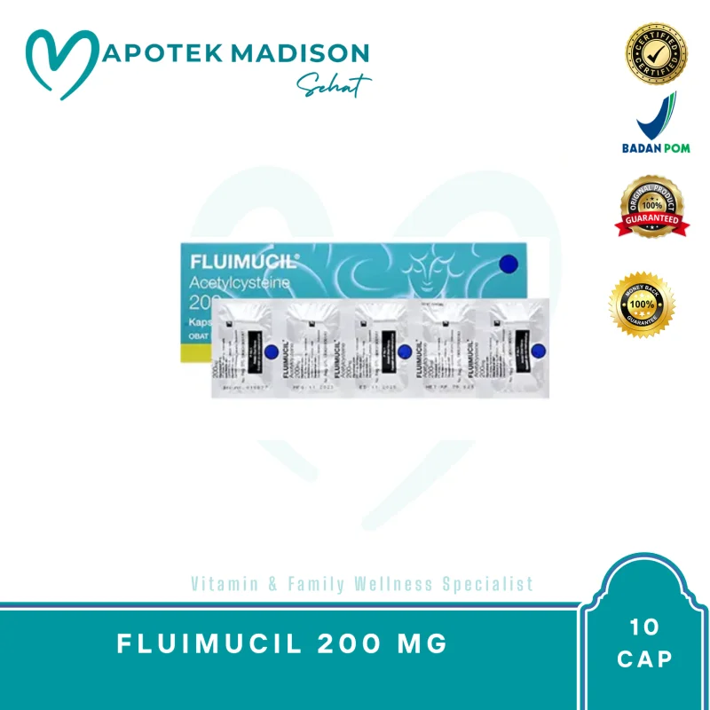 FLUIMUCIL 200 MG BOX 6 STR @ 10 CAP