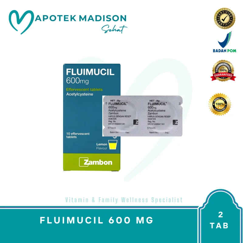 FLUIMUCIL 600 MG BOX 5 STR @ 2 TAB