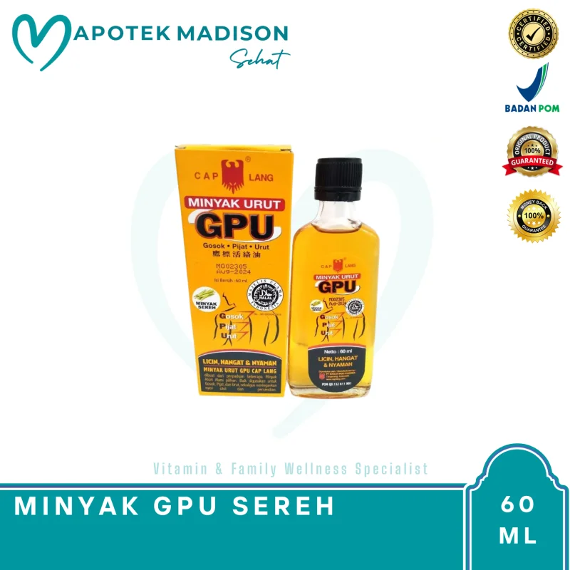 GPU MINYAK URUT SEREH 60 ML