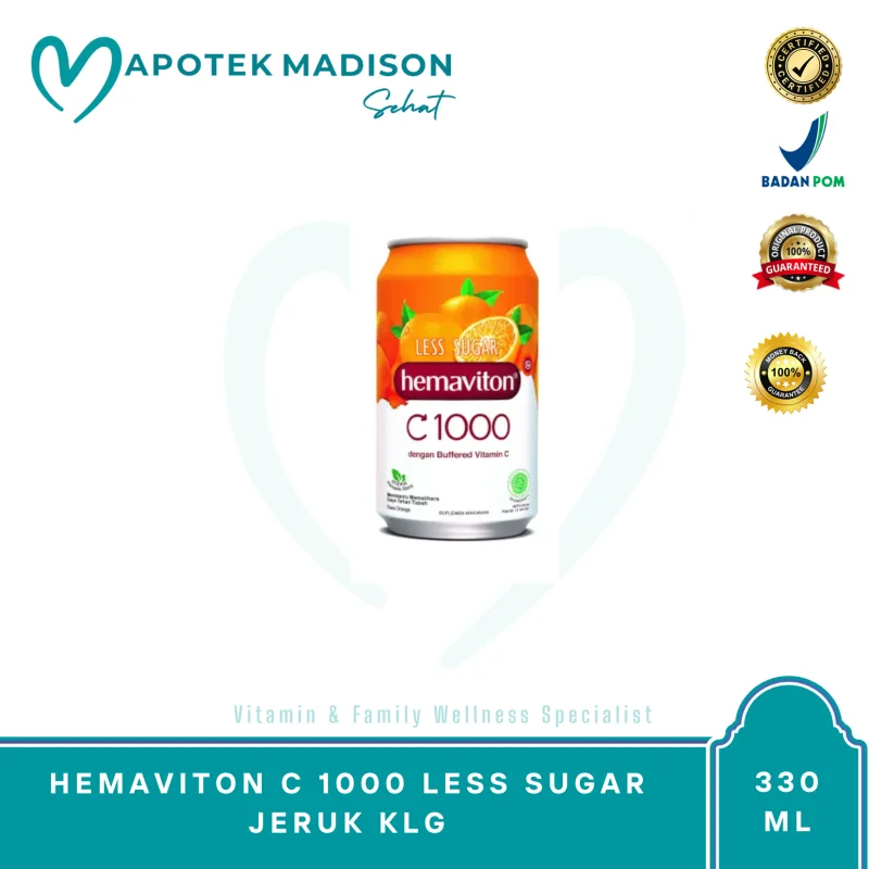 HEMAVITON C 1000 LESS SUGAR JERUK KLG 330ML