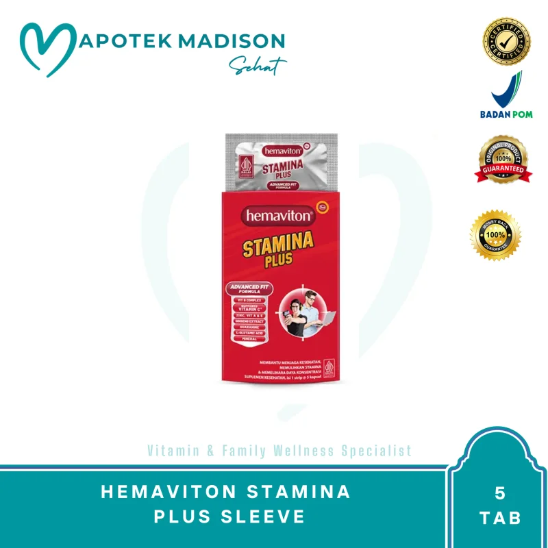 HEMAVITON STAMINA PLUS SLEEVE BOX 10 STR @ 5 TAB