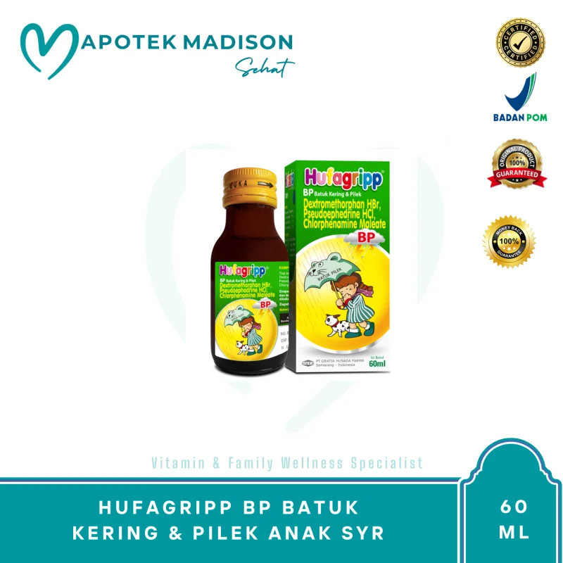 HUFAGRIPP BP BATUK KERING & PILEK ANAK SYR 60 ML