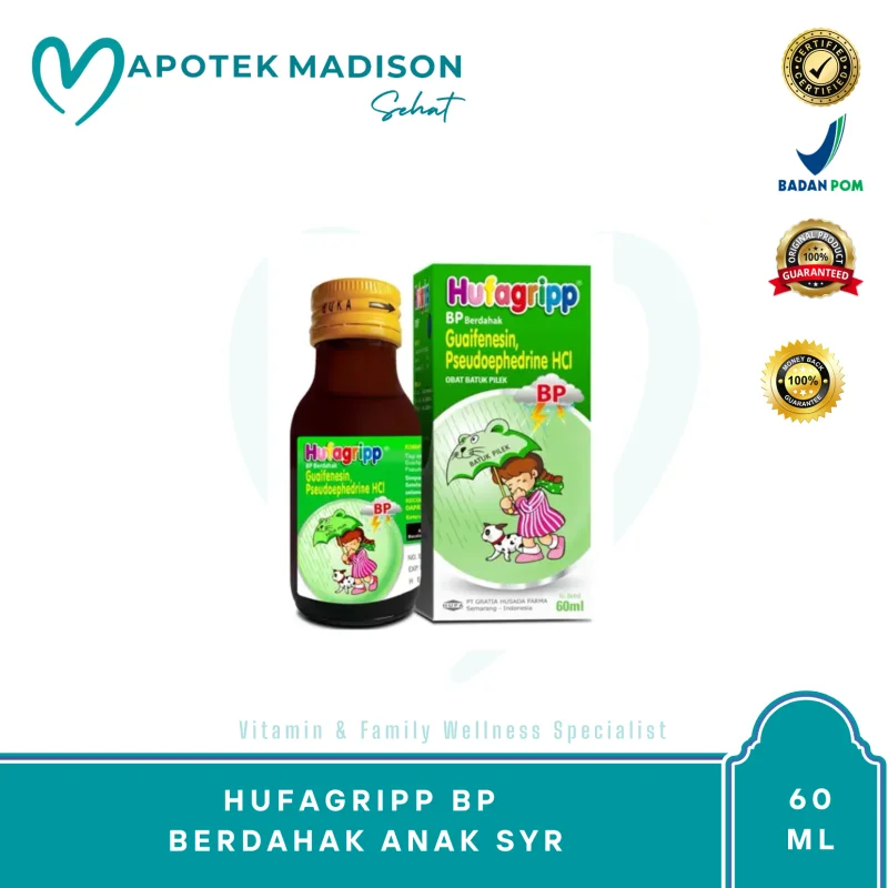 HUFAGRIPP BP BERDAHAK ANAK SYR 60 ML