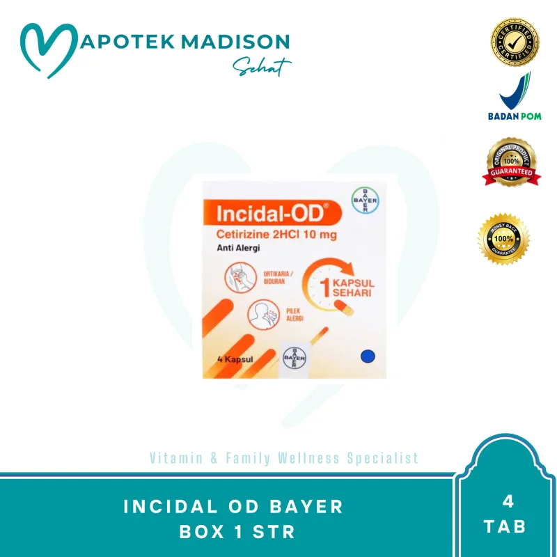 INCIDAL OD BAYER BOX 1 STR 4 TAB
