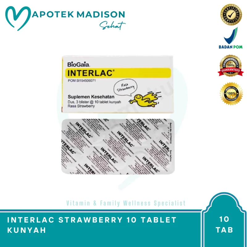 INTERLAC STRAWBERRY BOX 3 STR @ 10 TAB