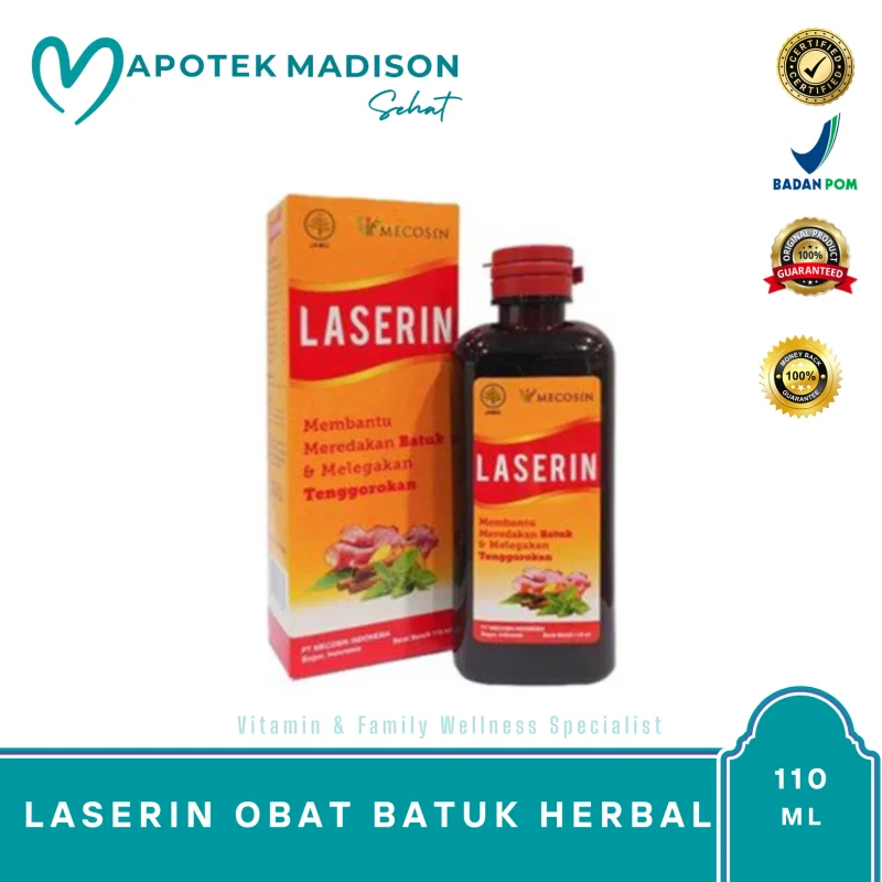 LASERIN OBAT BATUK HERBAL SIRUP BTL @110 ML