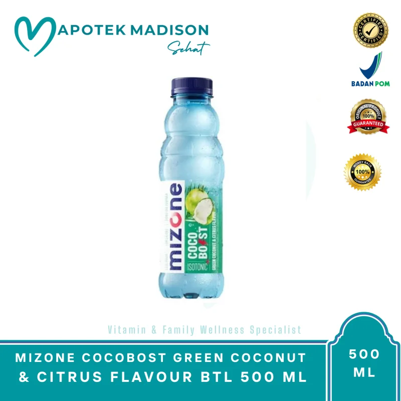 MIZONE COCOBOST GREEN COCONUT & CITRUS FLAVOUR BTL 500 ML