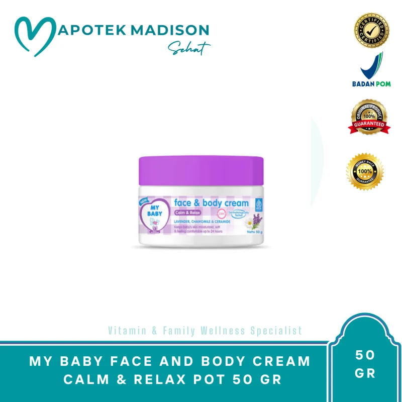 MY BABY FACE AND BODY CREAM CALM & RELAX POT 50 GR