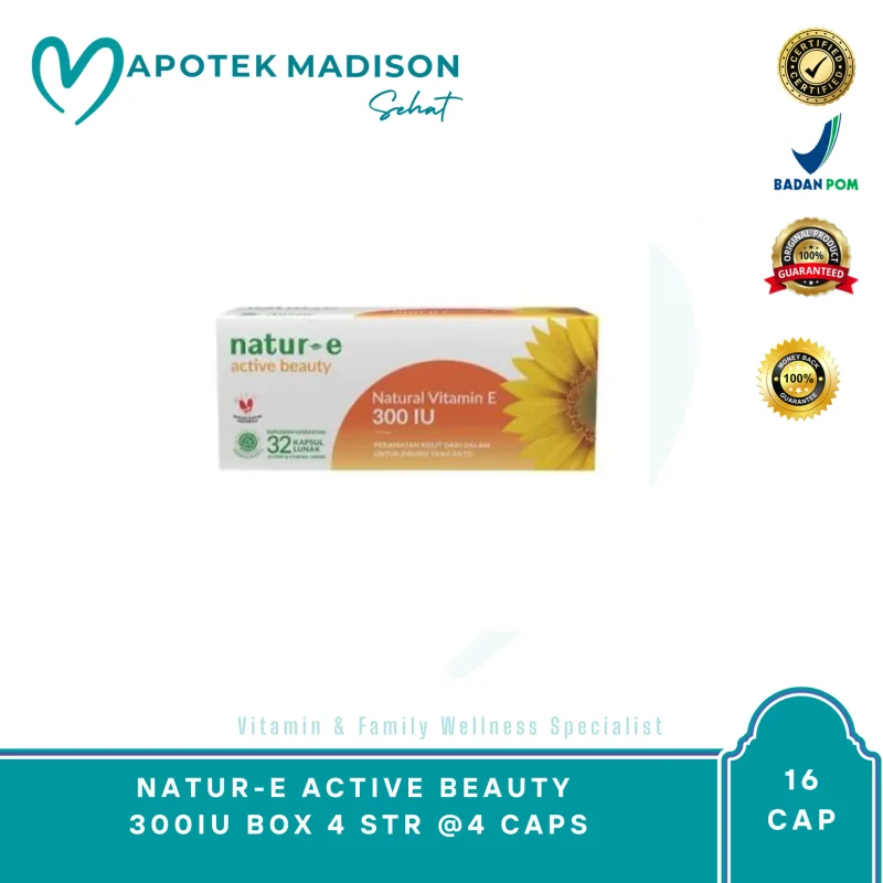 NATUR-E ACTIVE BEAUTY 300IU BOX 4 STR @4 CAPS