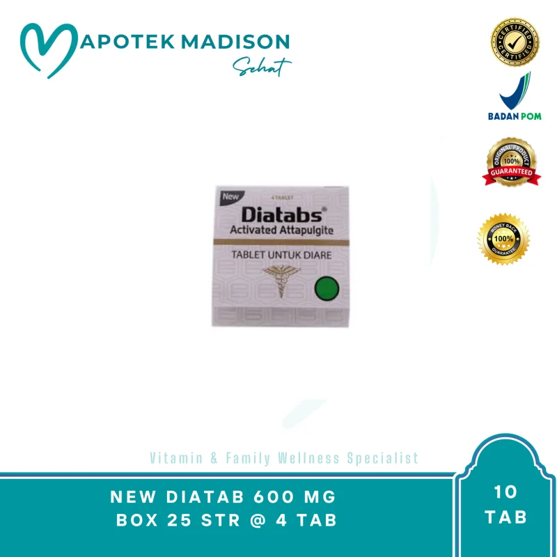 NEW DIATAB 600 MG BOX 25 STR @ 4 TAB