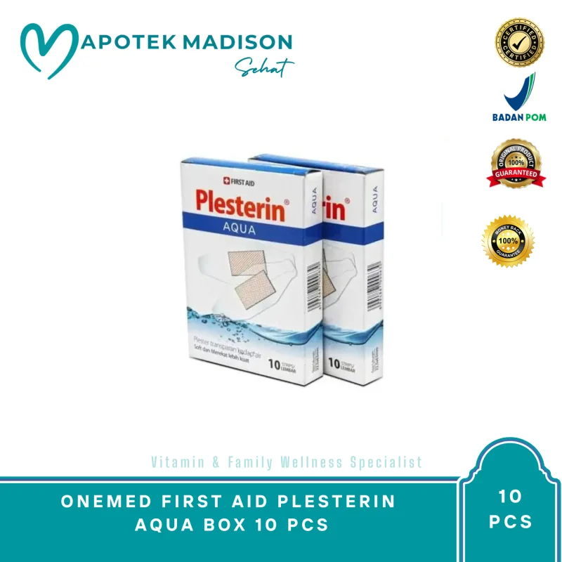ONEMED FIRST AID PLESTERIN AQUA BOX 10 PCS