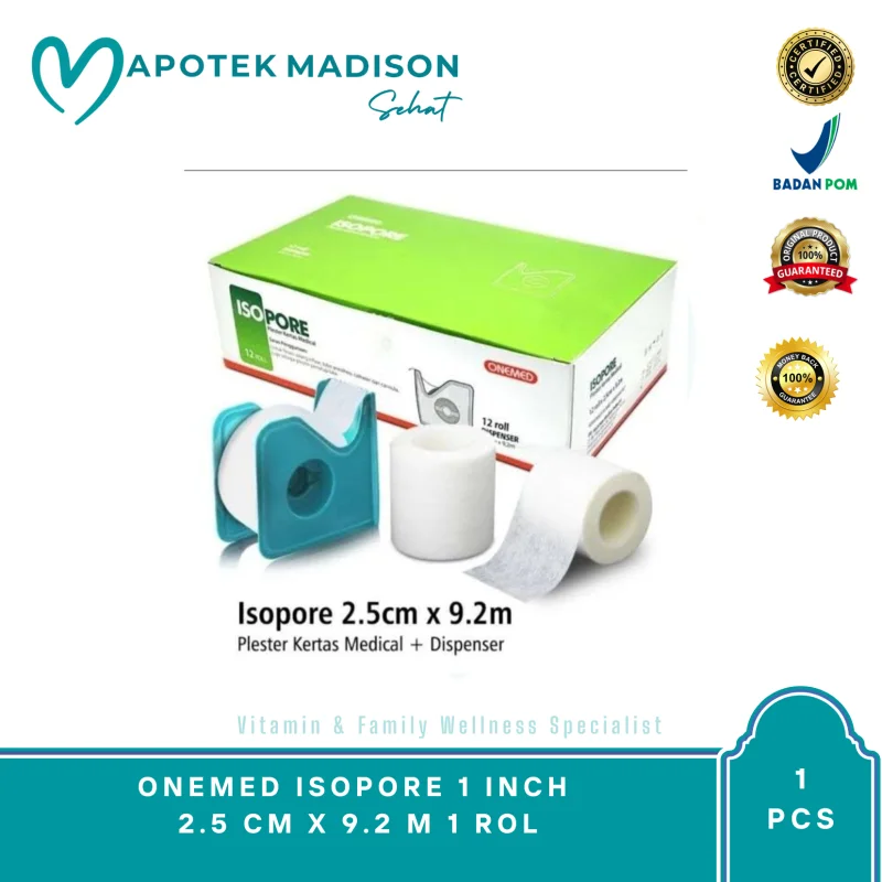 ONEMED ISOPORE 1 INCH 2.5 CM X 9.2 M BOX 10 ROLL