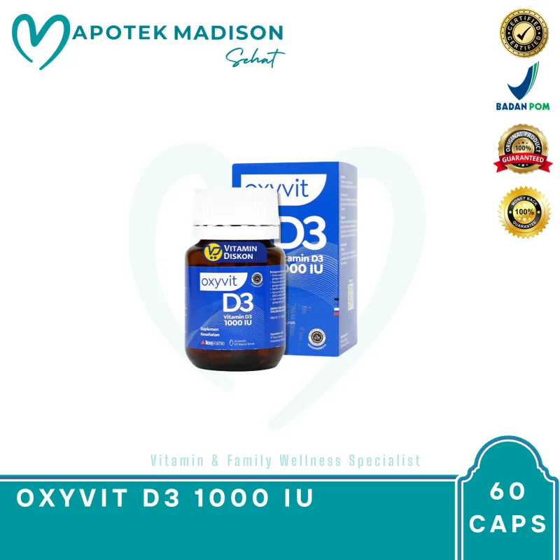 OXYVIT D3 1000 IU BTL 60 CAP
