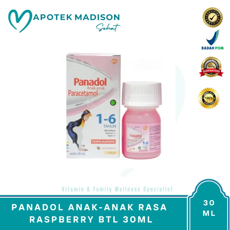 PANADOL ANAK-ANAK RASA RASPBERRY BTL 30ML