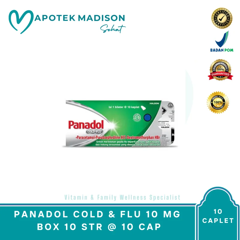 PANADOL COLD & FLU 10 MG BOX 10 STR @ 10 CAP