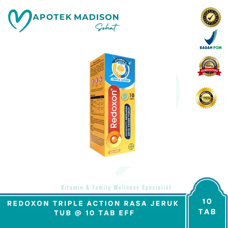 REDOXON TRIPLE ACTION RASA JERUK TUB @ 10 TAB EFF