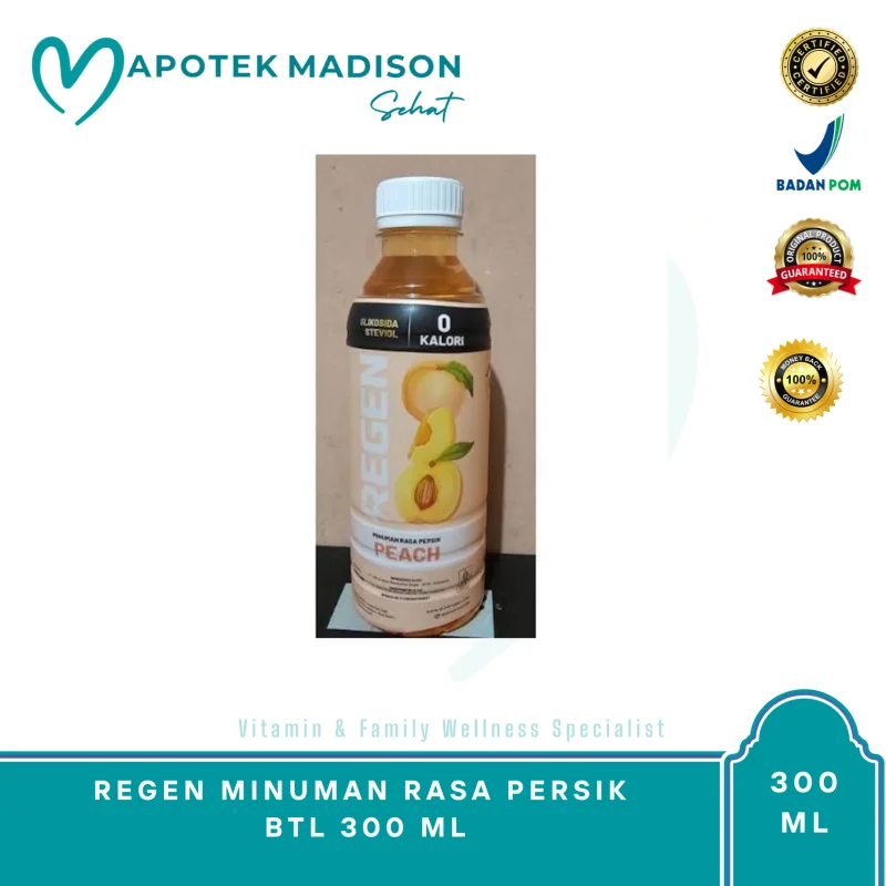 REGEN MINUMAN RASA PERSIK BTL 300 ML