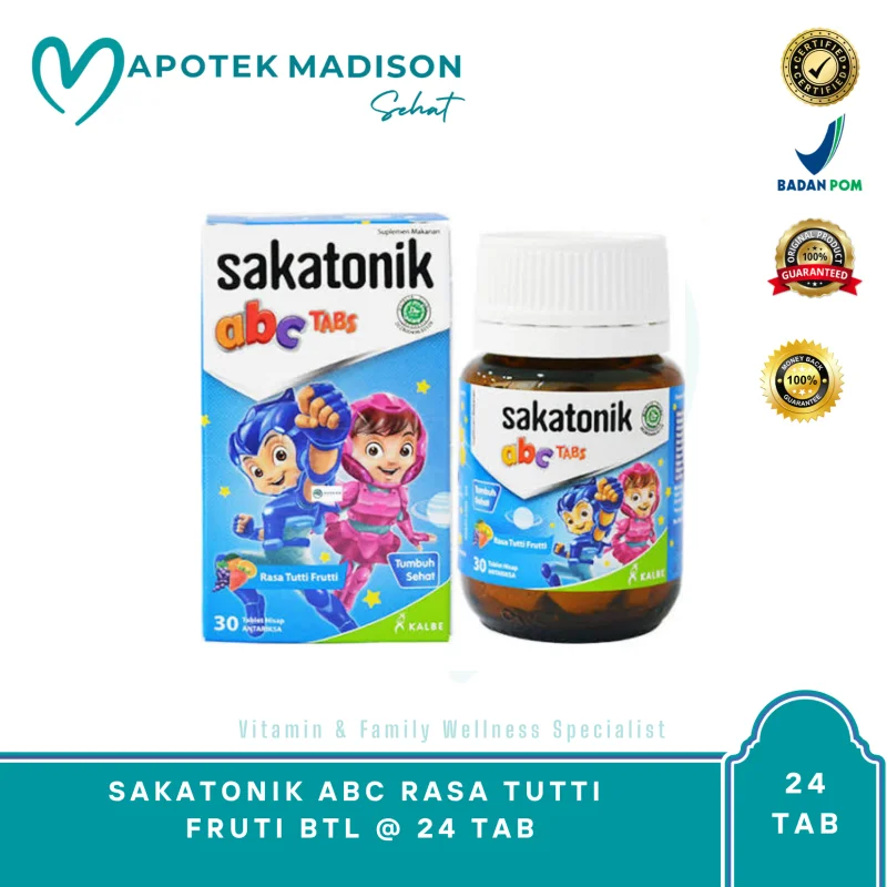 SAKATONIK ABC RASA TUTTI FRUTI BTL @ 24 TAB