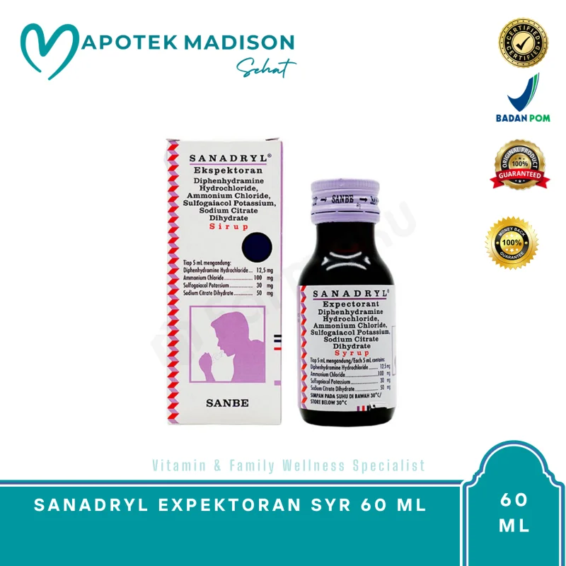 SANADRYL DMP SYR 60 ML