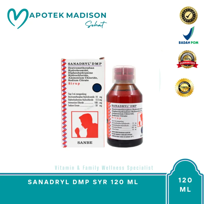 SANADRYL EXPEKTORAN SYR 120 ML