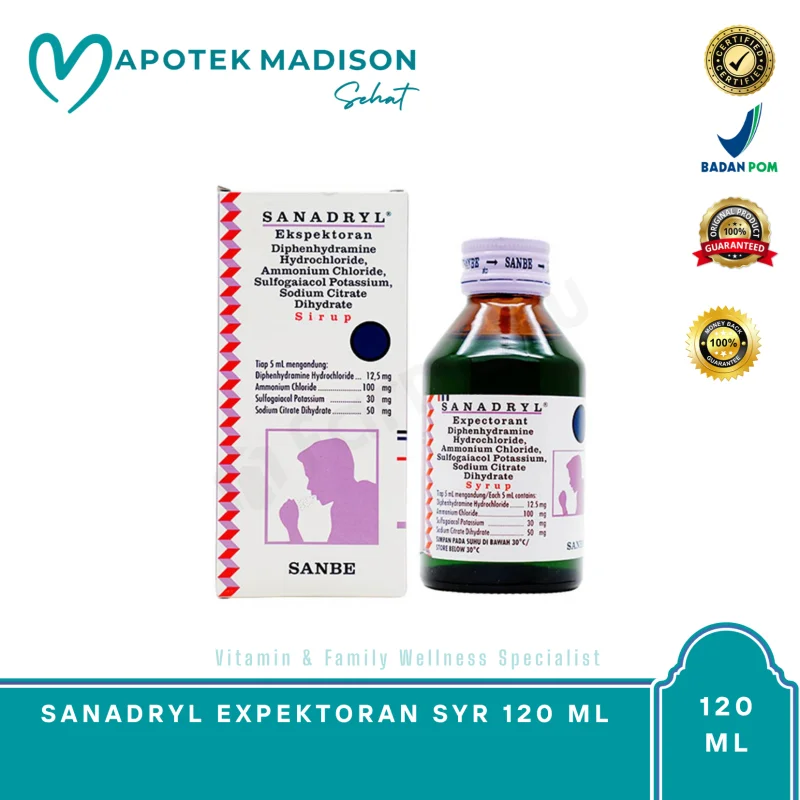 SANADRYL EXPEKTORAN SYR 60 ML