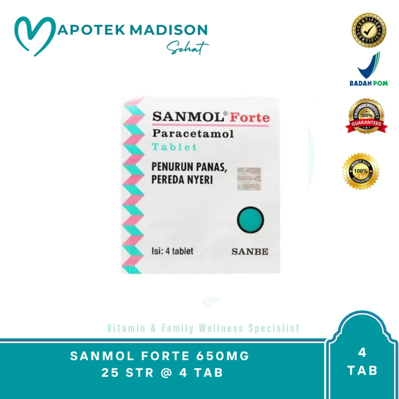 SANMOL FORTE 650MG 25 STR @ 4 TAB