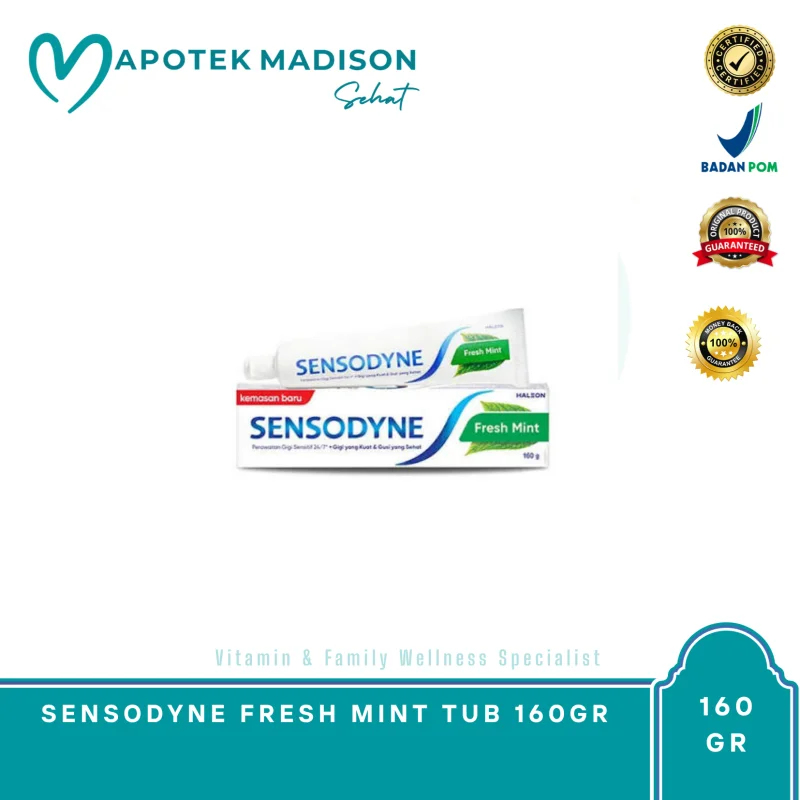 SENSODYNE FRESH MINT TUB 160GR