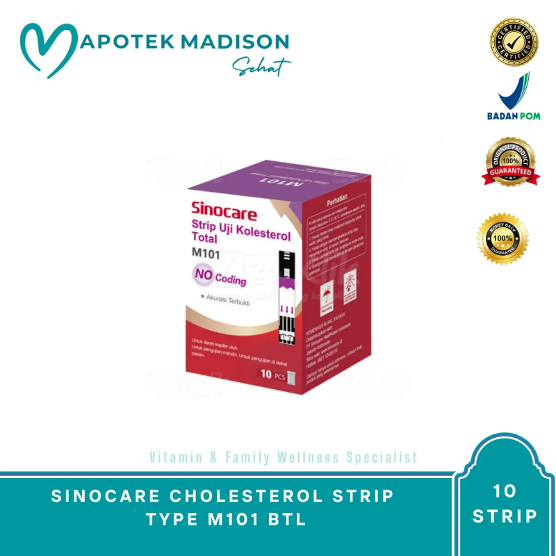 SINOCARE CHOLESTEROL STRIP TYPE M101 BTL