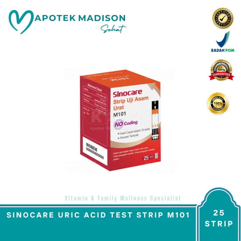 SINOCARE URIC ACID TEST STRIP M101
