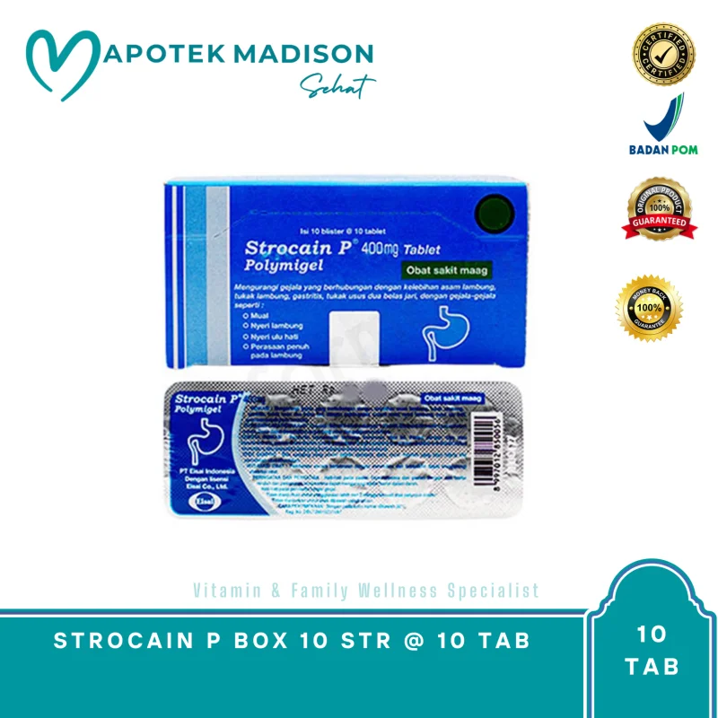 STROCAIN P BOX 10 STR @ 10 TAB