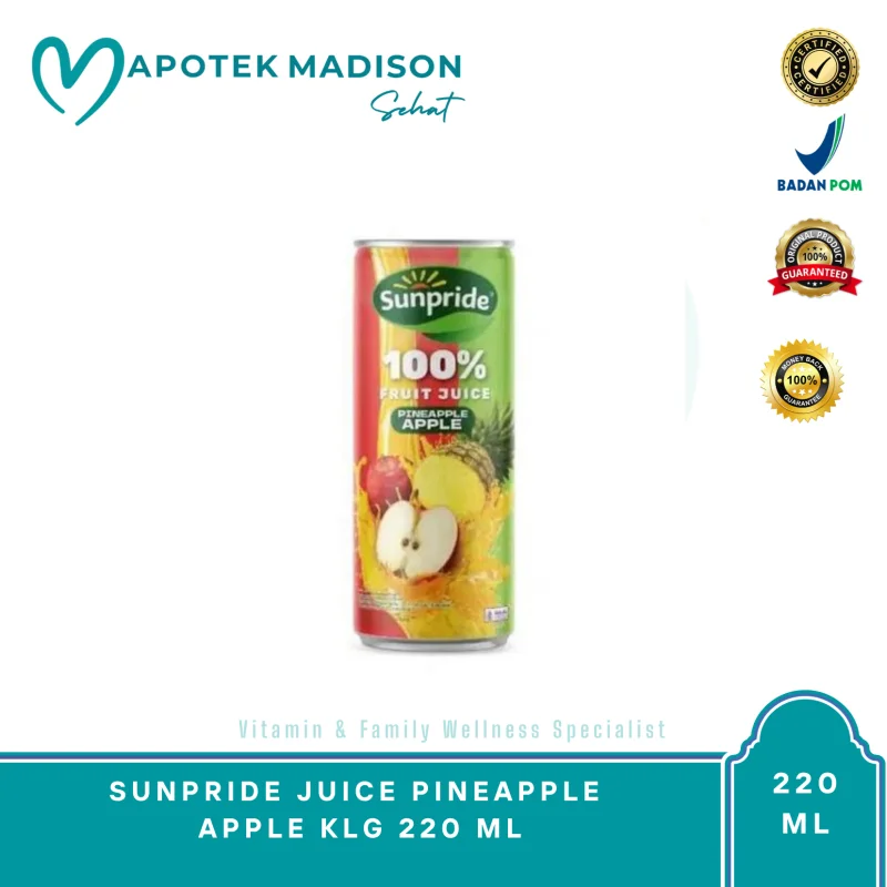 SUNPRIDE JUICE PINEAPPLE APPLE KLG 220 ML