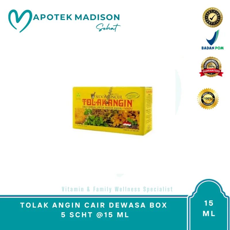 TOLAK ANGIN CAIR DEWASA BOX 5 SCHT @15 ML