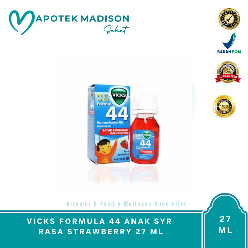 VICKS FORMULA 44 ANAK SYR RASA STRAWBERRY 27 ML