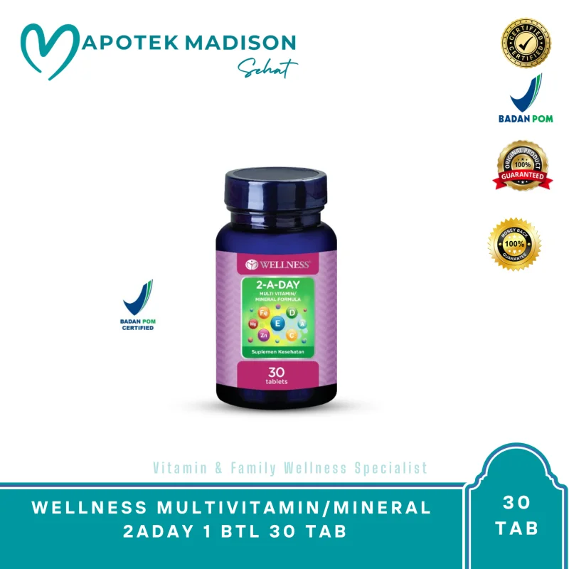 WELLNESS MULTIVITAMIN/MINERAL 2ADAY 1 BTL 30 TAB